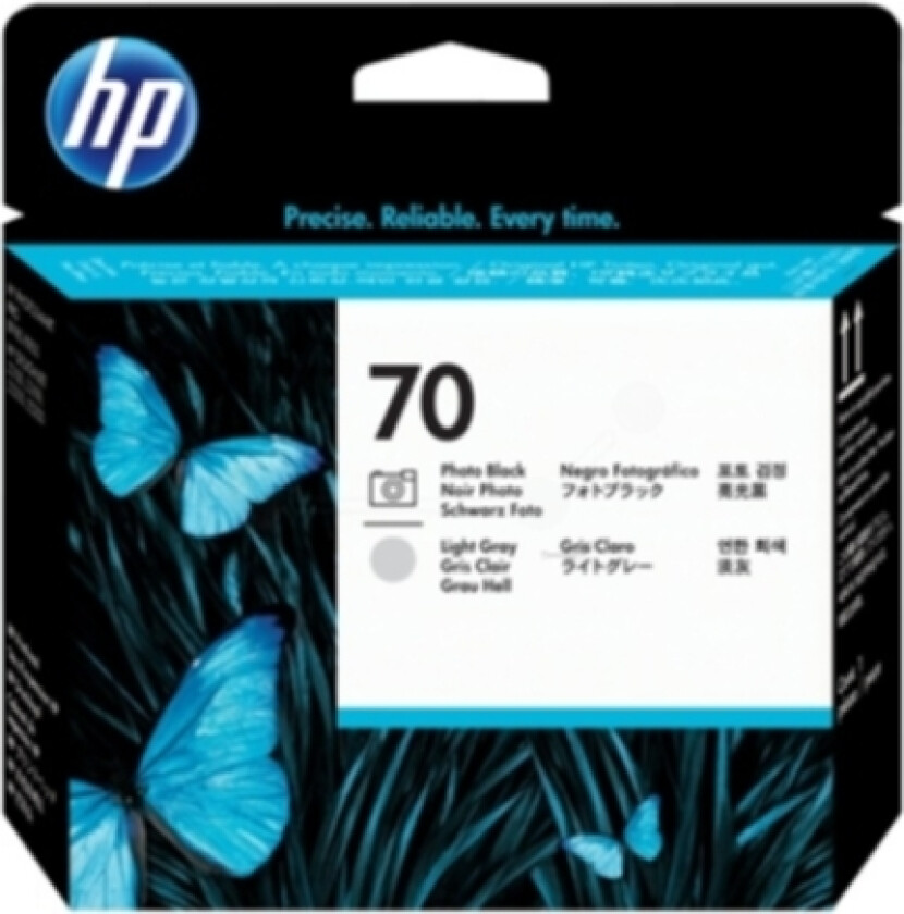 Hp Skriverhode No.70 Photo Svart & Light Gray - Dj Z2100