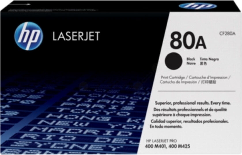 Hp Toner Svart 80a 2.7k - Cf280a