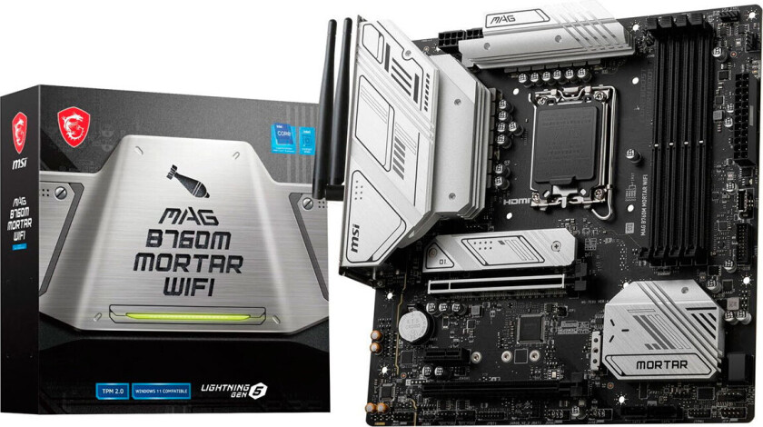 Msi Mag B760m Mortar Wifi Mikro Atx Hovedkort