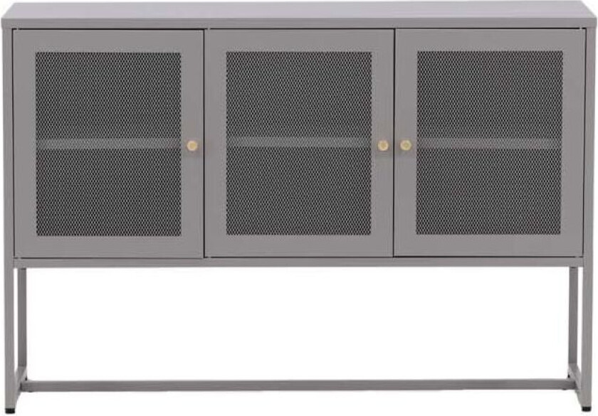 Malla skjenk 3 dører lysegrå.