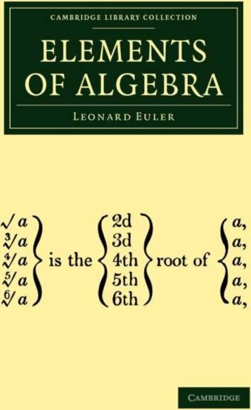 Elements of Algebra av Leonard Euler