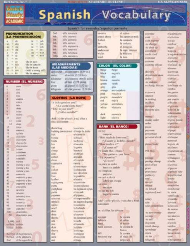 Spanish Vocabulary av Liliane Arnet