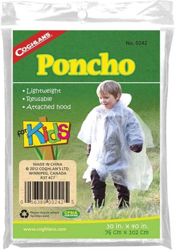 Bilde av Poncho For Kids OneSize, Nocolour