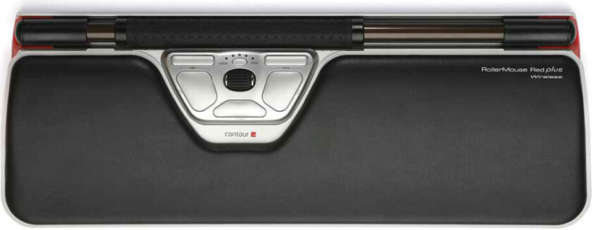 Rollermouse Red Plus Kablet 2,400dpi Svart, Sølv