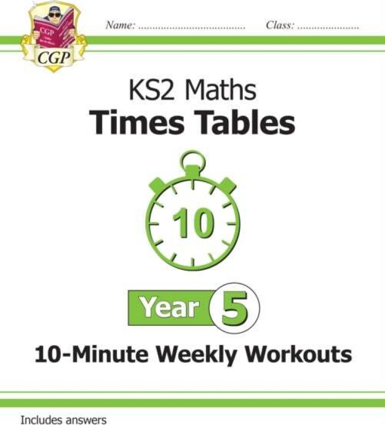KS2 Year 5 Maths Times Tables 10-Minute Weekly Workouts av CGP Books