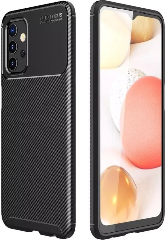Samsung Galaxy A32 (5G) Carbon Fiber Fleksibel Plastdeksel - Svart