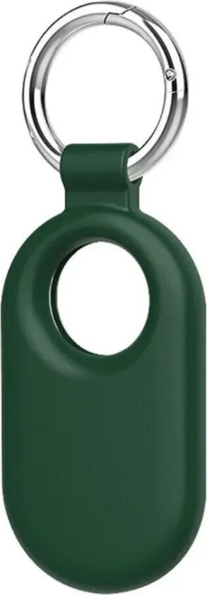 SmartTag 2 Samsung Galaxy Silikondeksel m. Nøkkelring - Mørk Grønn