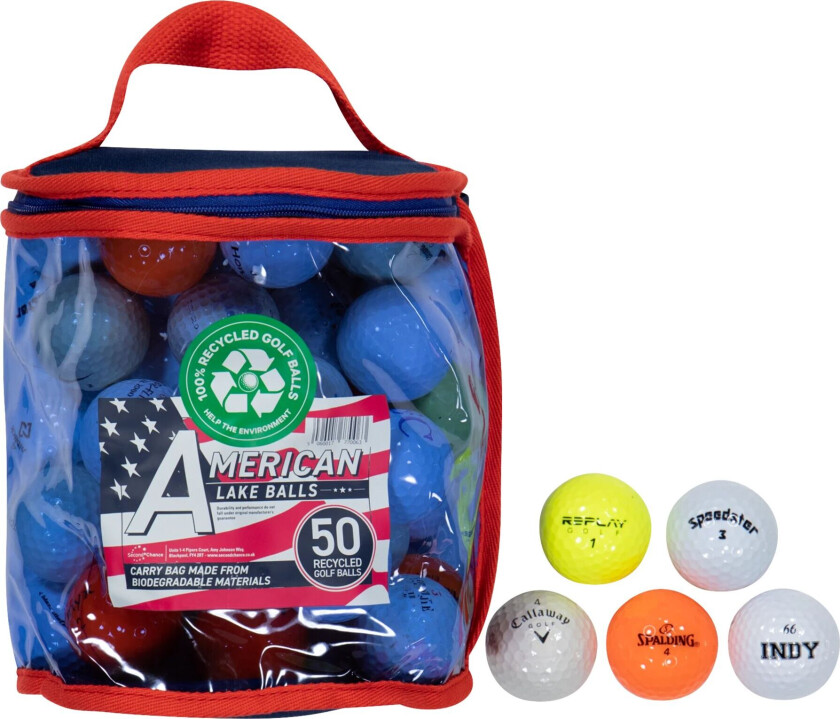 50 Ball Bag Practice, golfballer White