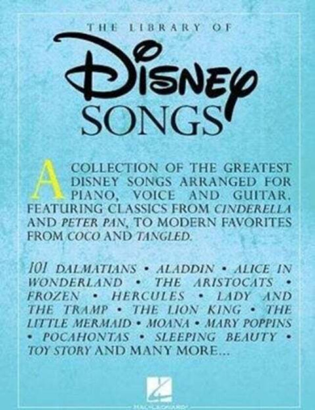 The Library of Disney Songs av Hal Leonard Publishing Corporation