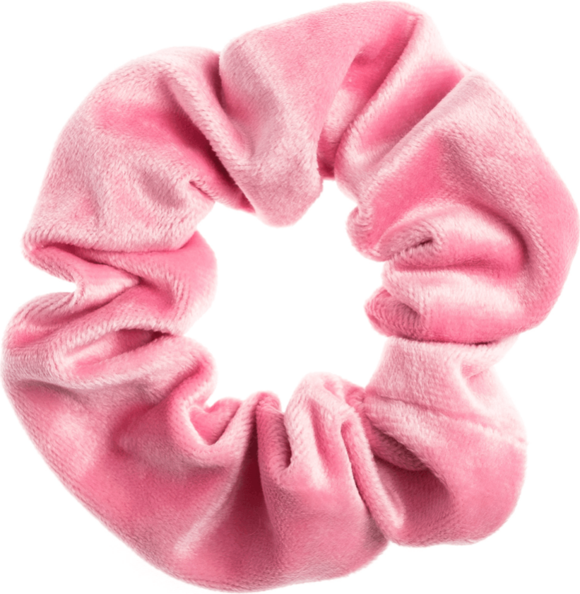 DARK Velvet Scrunchie Pale Pink