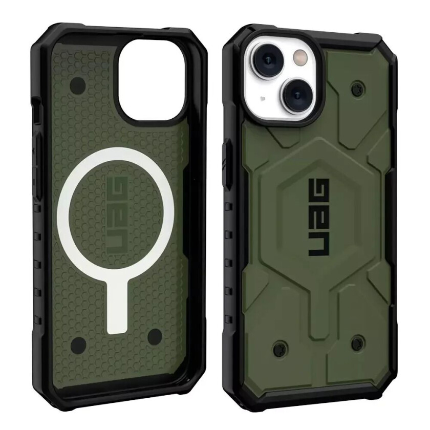 iPhone 14 / 13 PATHFINDER Series Deksel - MagSafe-kompatibel - Olive