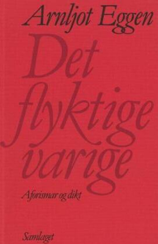 Det flyktige varige av Arnljot Eggen