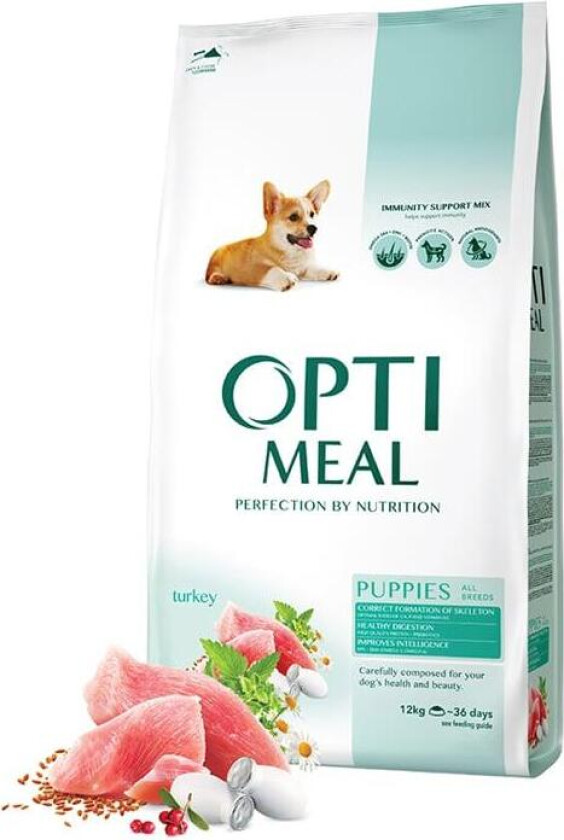 Dog Puppy All Breeds Healthy Digestion Turkey Tørrfôr til hund 20 kg