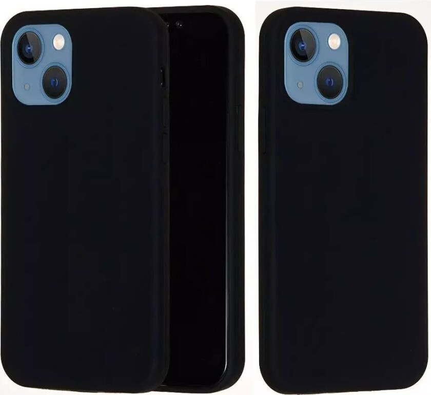 iPhone 15 Plus Silikon Deksel - Svart