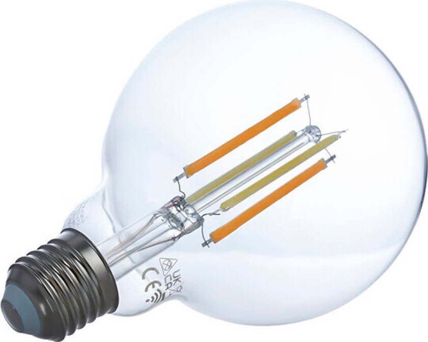 Smart LED-pære E27 G95 7W WLAN klar tunable white