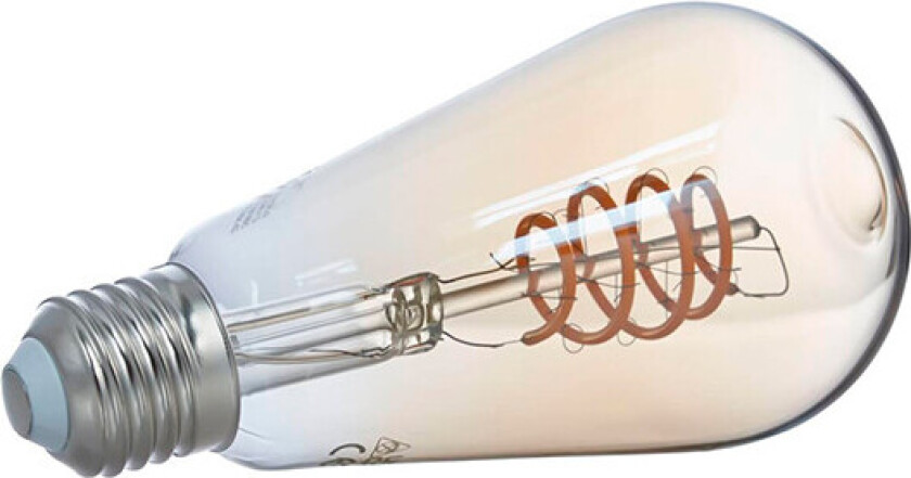 Smart LED-pære E27 ST64 4,9W WLAN rav