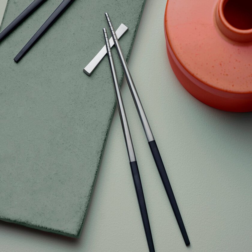 Focus de Luxe ätpinnar 4+1 rostfritt stål