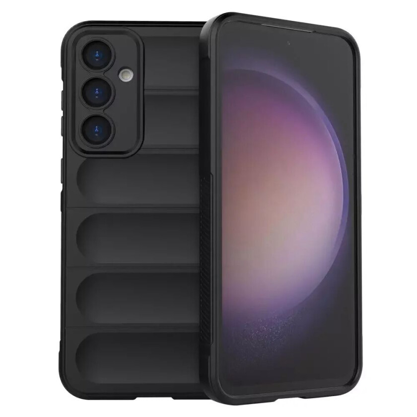 Samsung Galaxy S23 FE Fleksibelt Plastdeksel - Svart