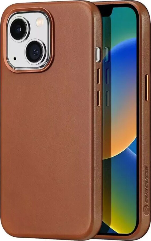 iPhone 14 Plus DUX DUCIS Naples Premium Kunstskinn Bakdeksel - MagSafe-kompatibel - Brun