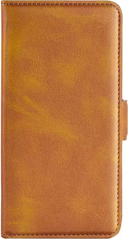 Samsung Galaxy M22 / M32 Skinndeksel Med Lommebok - Brun