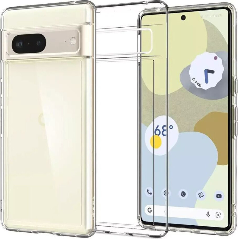 Google Pixel 7 Ultra Hybrid Deksel - Gjennomsiktig
