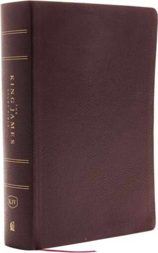 KJV, The King James Study Bible, Bonded Leather, Burgundy, Red Letter, Full-Color Edition av Thomas Nelson