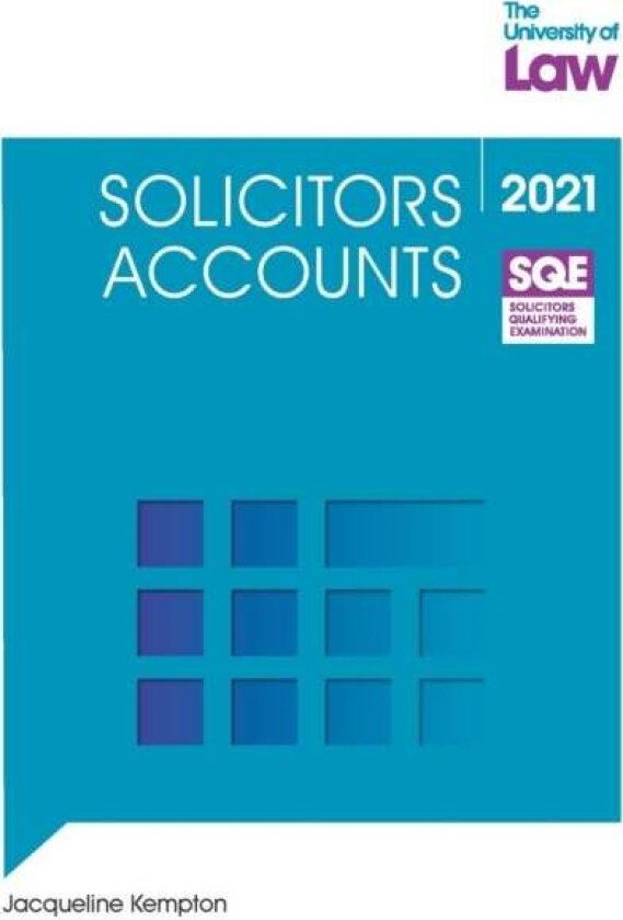 SQE - Solicitors Accounts av Jacqueline Kempton