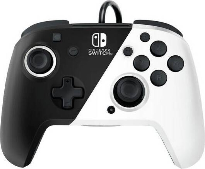 PDP Faceoff Deluxe+ Audio Wired Controller - Black/White