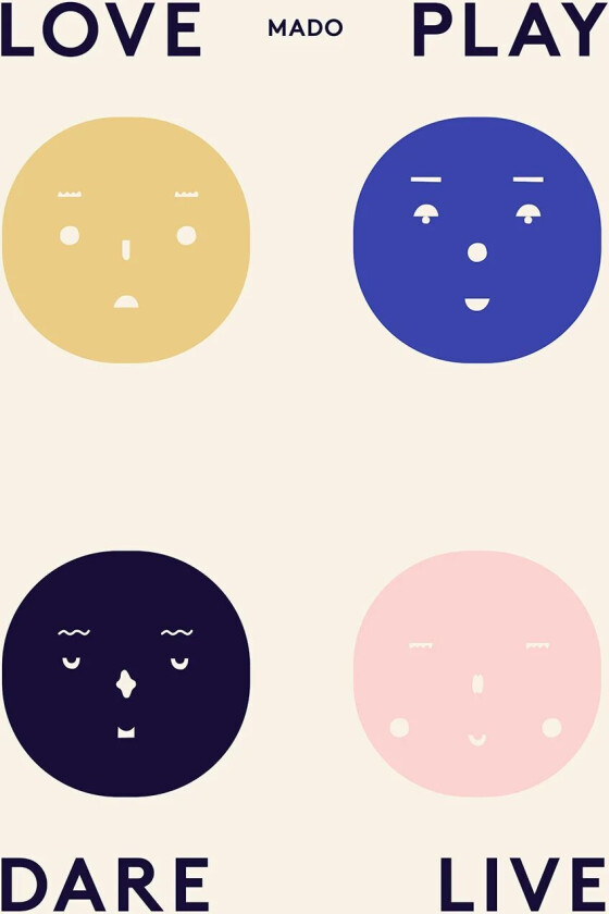 Four Feelings poster 50x70 cm