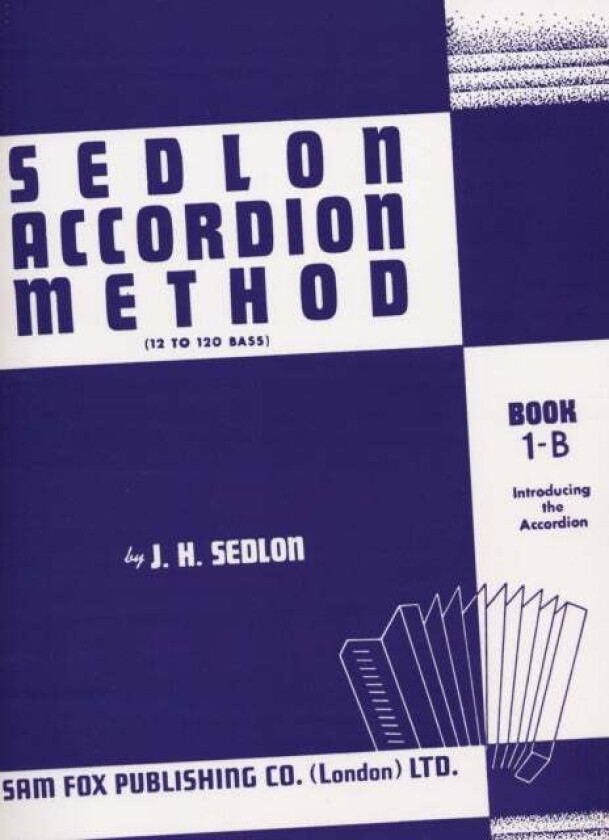 Sedlon Accordion Method Book 1B av J H Sedlon