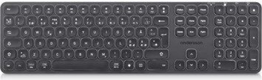 WSK-3000 Black - Wireless Keyboard 2.4G+BT Backlit