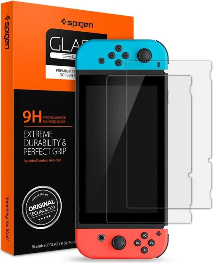 Glass tR Nintendo Switch Skjermbeskytter - 2-Pack - Gjennomsiktig