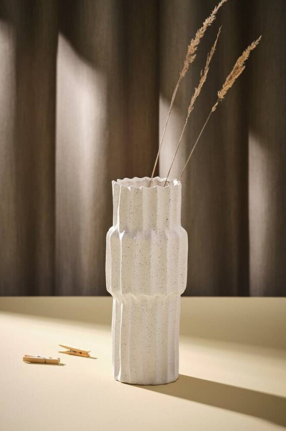 EARTH vase - stor Naturhvit