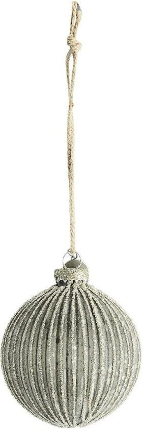 Norille julekule Ø8 cm Dark grey-sølv