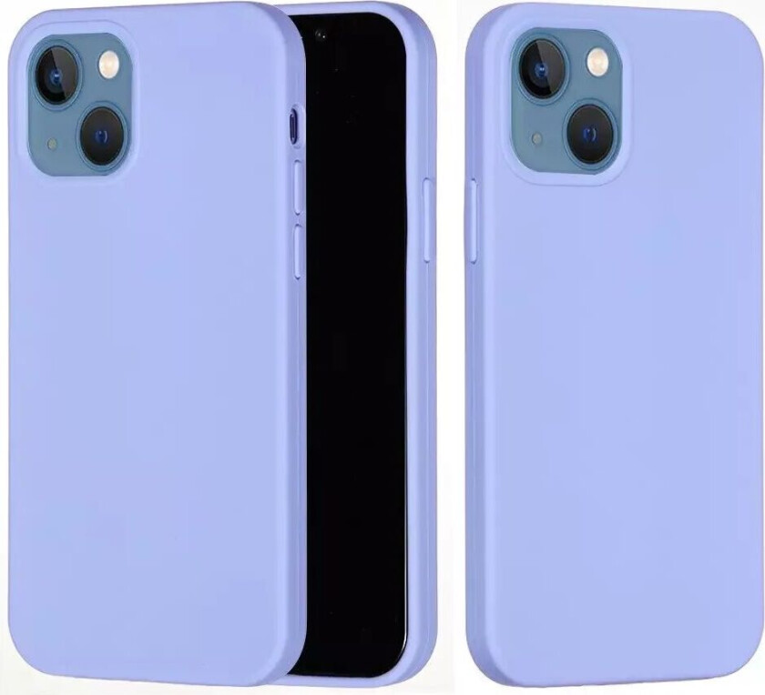 iPhone 15 Plus Silikon Deksel - Lilla