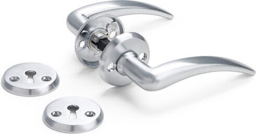 Innvendig Dørvrider Valencia Børstet Krom Forbrukerpakning