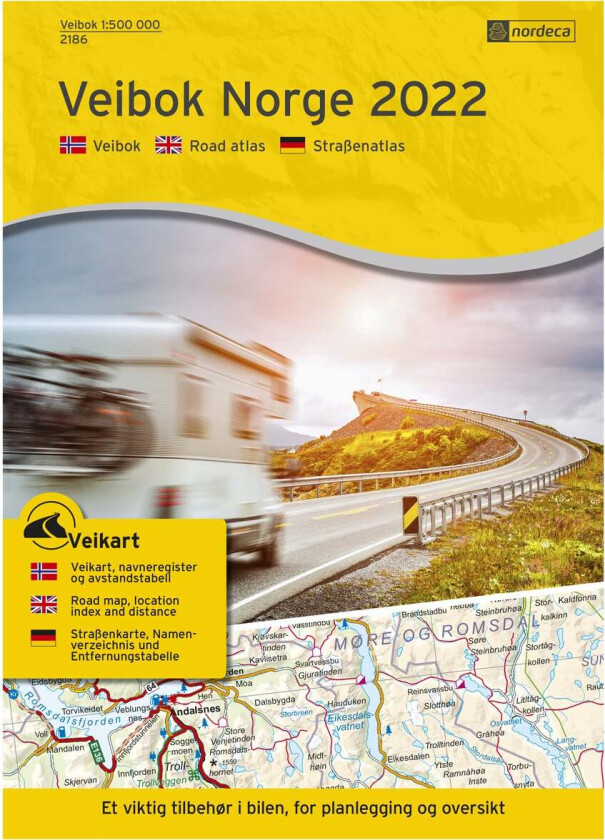 Bilde av Veibok Norge 1:500 000