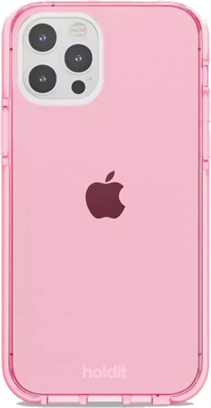 Holdit iPhone 12 / 12 Pro Seethru Deksel - Bright Pink