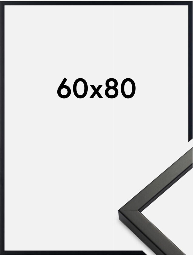 Ramme Exklusiv Svart 60x80 Cm