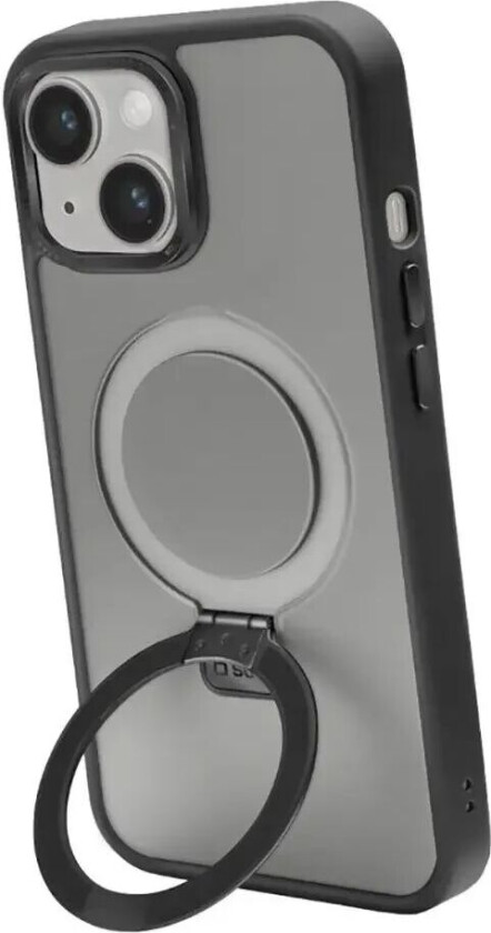 iPhone 15 Mag Stand Deksel - MagSafe-Kompatibel - Mattsvart