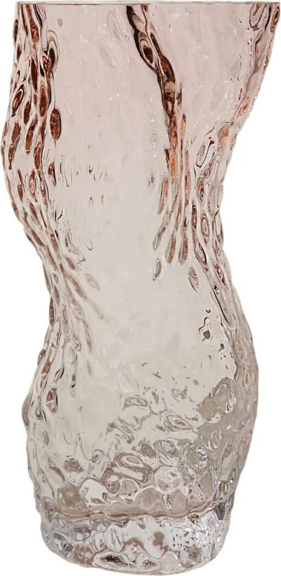 Ostrea Rock vase glass 30 cm Pale rose