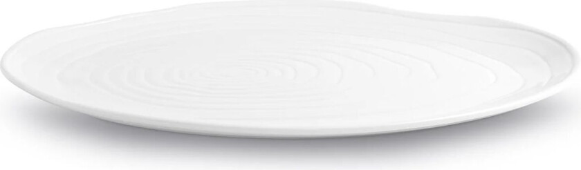 Boulogne tallerken oval 26x36 cm Hvit