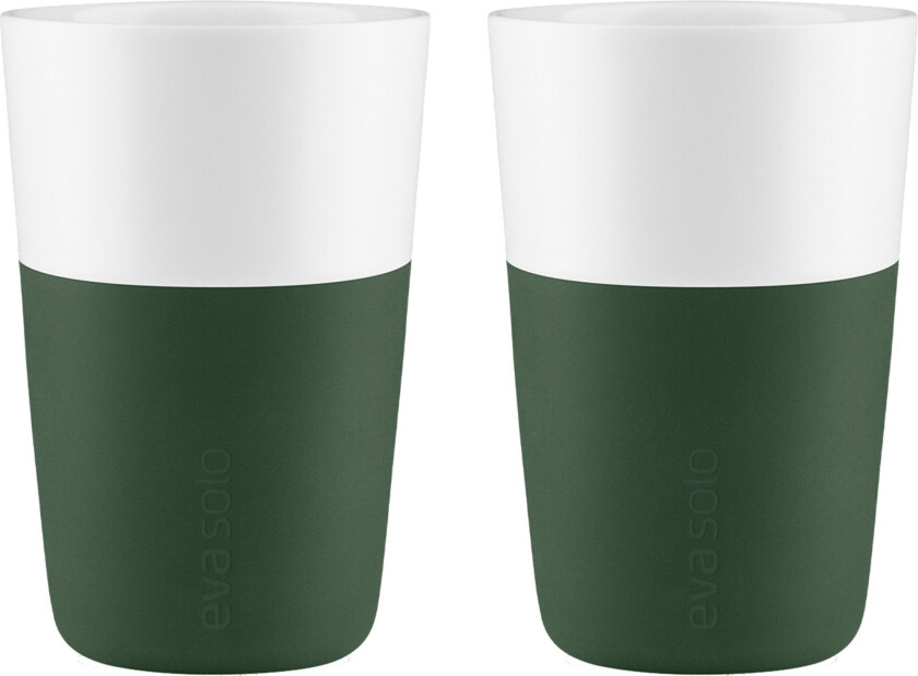 Caffè latte-kopp 2-pakning Emerald green