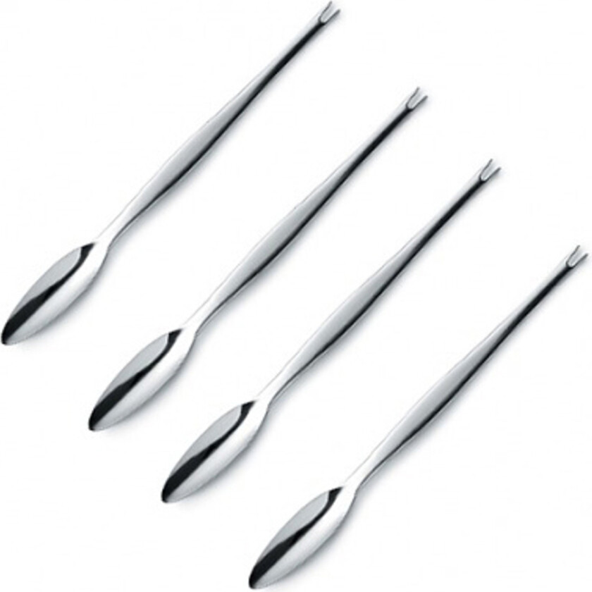 Focus Steel skalldyrgaffel rustfritt stål 4-pakk