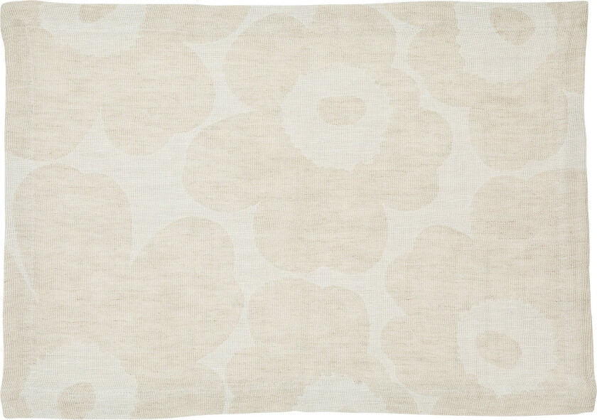 Pieni Unikko spisebrikke lin Beige-hvit-svart