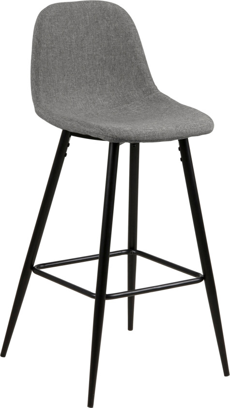 Ewald Høy Barstol Lysgrå/Sort