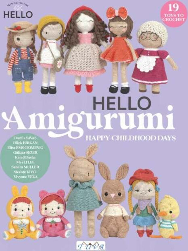 HELLO Amigurumi av Vivyane Veka, Skaiste Kivci, Mei Li Lee, Elisa Ems-Domenig, Sandra Muller