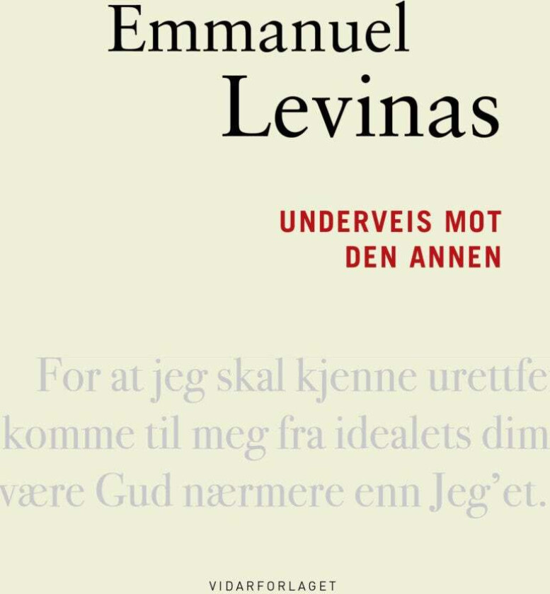 Underveis mot den annen av Emmanuel Levinas