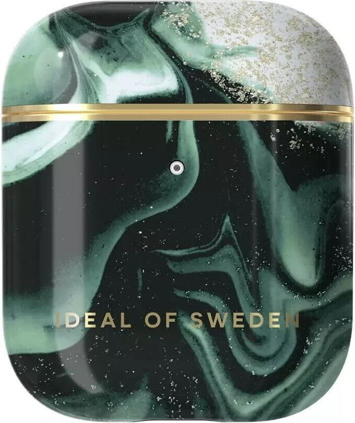 iDeal Of Sweden Fashion Deksel AirPods (1 & 2. gen.) - Golden Olive Marble