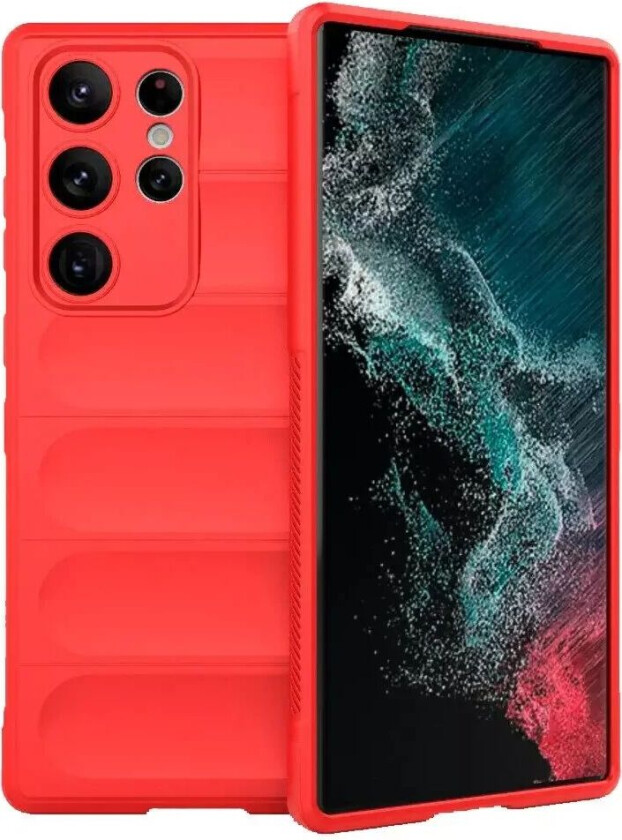 Samsung Galaxy S23 Ultra Fleksibelt Plastdeksel - Rød